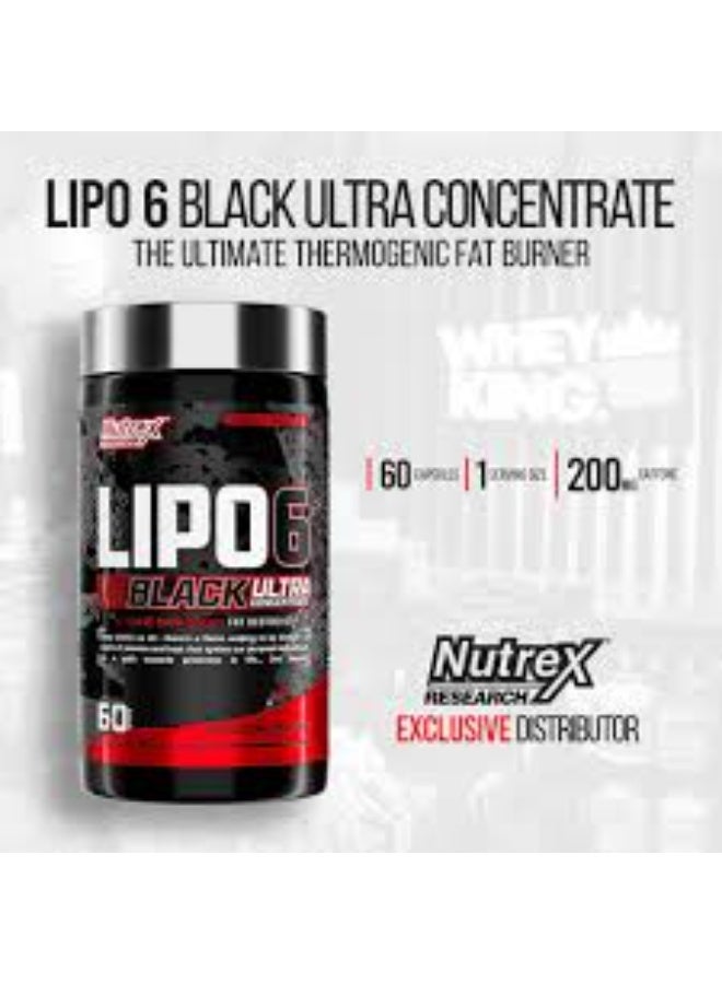 Nutrex Research Nutrex Lipo-6 Black UC 60Cap - Image 5