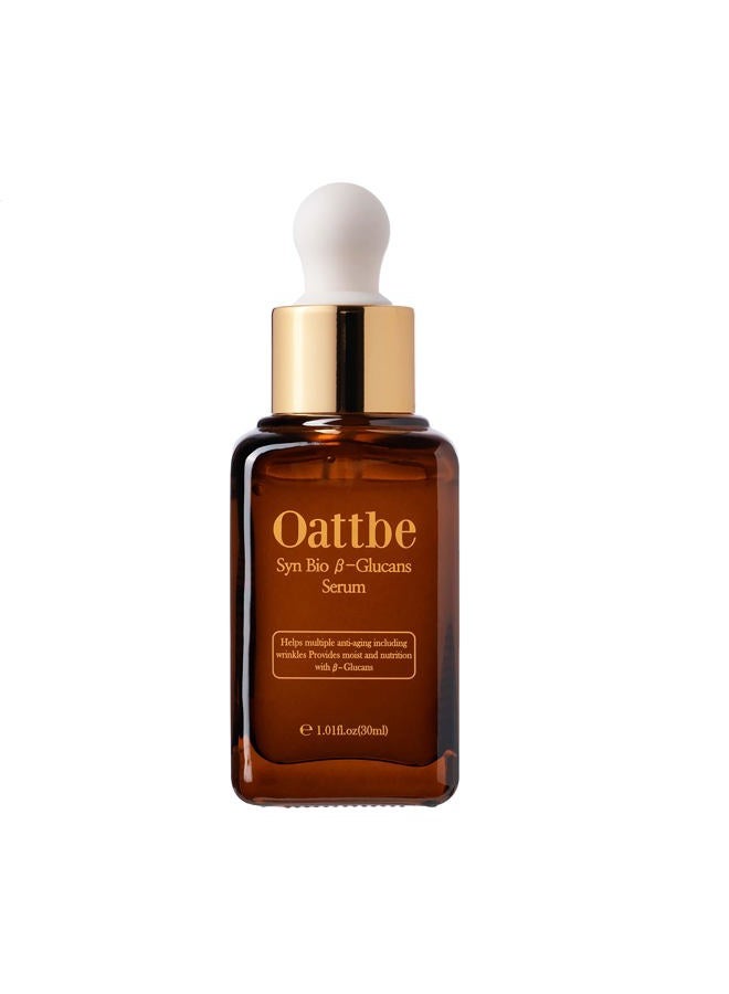Oattbe Syn Bio Beta Glucan Serum - Intense Hydration Premium Korean Anti Aging Face Serum with Powerful Natural Actives, 1.01 fl.oz - Image 1