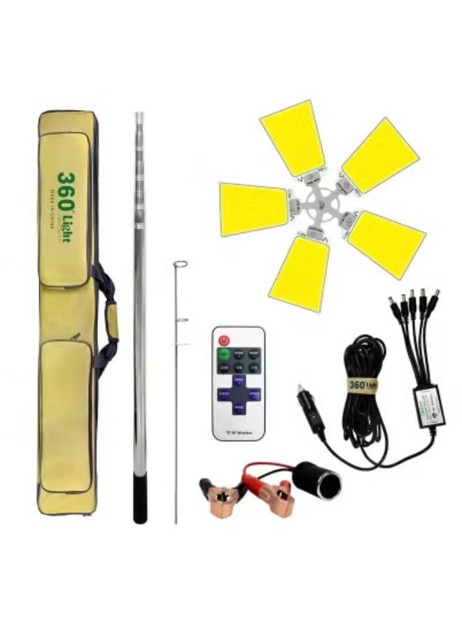 JAJEEK Energy-Efficient Outdoor Camping Lantern with Remote Control – DC 12V LED Portable Camping Light with Bright, Adjustable Illumination – Durable and Weather-Resistant Design for Hiking, Fishing, Emergency, and Outdoor Use – Long Battery Life and Easy Remote Operation - Image 1