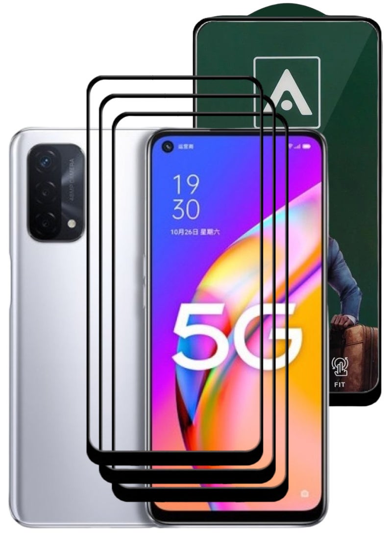 ACLIX 3 Pieces Antistatic ESD Dustproof Premium Quality High Definition Tempered Glass Screen Protector Designed For Oppo A93 5G - Image 1