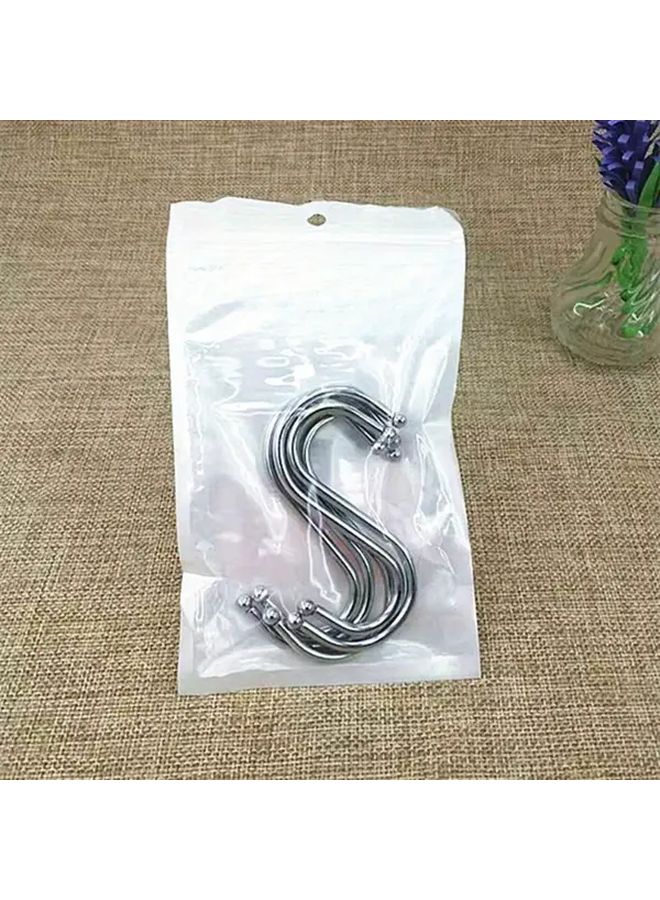 5Pcs Silvery S Hooks Heavy Duty Stainless Steel Rust Resistant Kitchen Garden Utility - Image 1