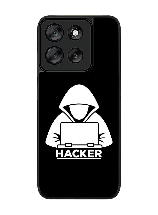 Stylizedd For Motorola Moto G56 Case,Slim fit Camera Protection, Shockproof Thin Phone cover  - Hacker - Image 1