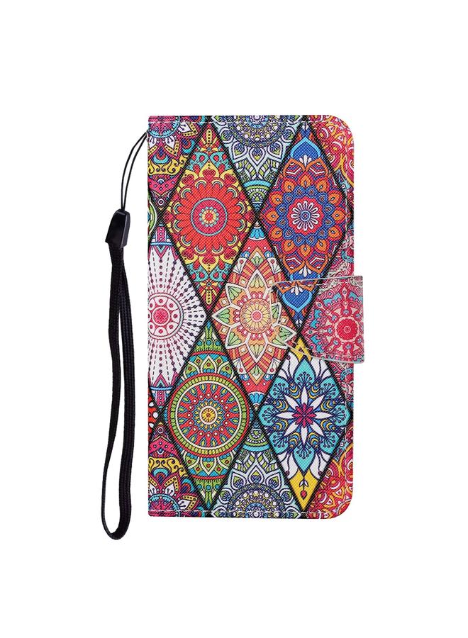 S-TOP Case For Samsung Galaxy A31 Colored Drawing Pattern Horizontal Flip Leather Case with Holder & Card Slots & Wallet & Lanyard - Image 2