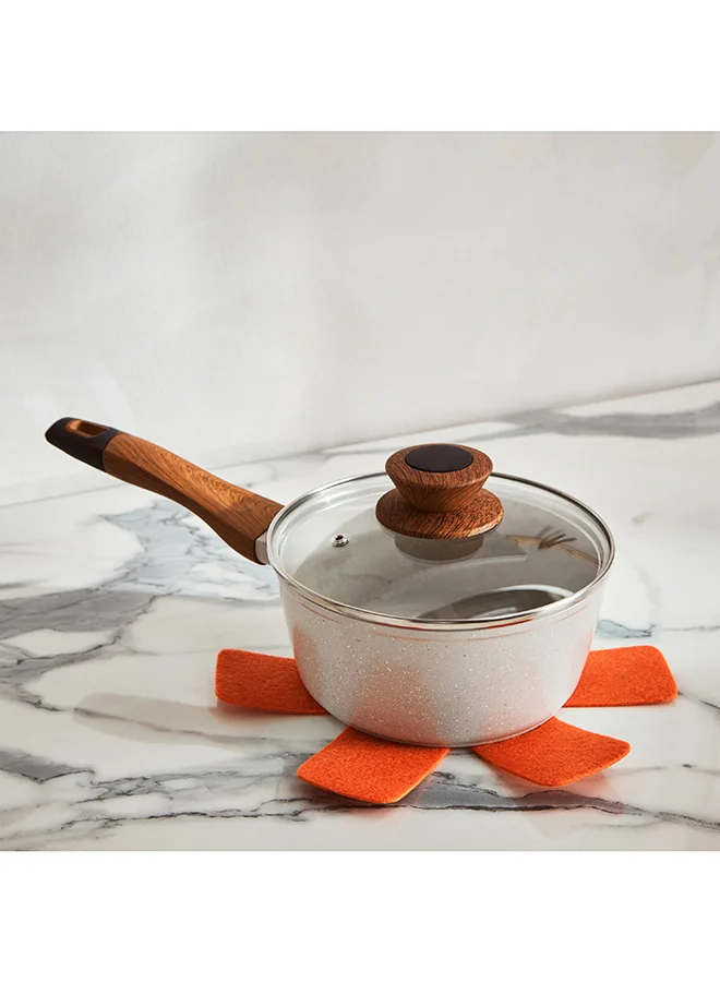 Home Box La Natura Forged Induction Sauce Pan with Lid and Trivet 36 x 14 x 18 cm