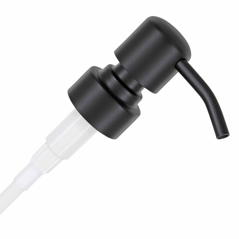 ALTGLAS Stainless Steel Soap Pump 'Zagreb' as Replacement for Liquid Hand Soap Dispensers and Bottle Upcycling (Matte Black) - Fits e.g. Jack Bottle - Image 1