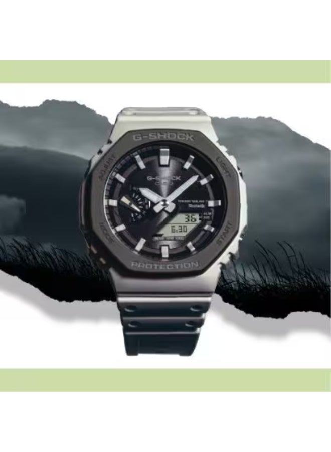جي شوك ساعة رجالية تناظرية رقمية من الراتنج -- - . مم - Image 3