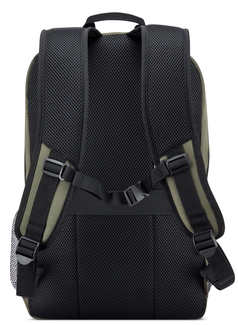 DELSEY PARIS XAVIER Backpack Deep Forest, 15.6 Inch Laptop Backpack, 26L Travel & Work Bag with Laptop Protection, Trolley Sleeve, Bottle Pocket & Organizer Compartments - Image 4