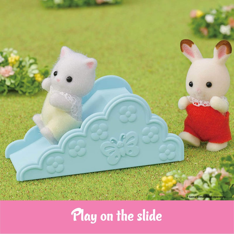 Calico Critters Calico Critters Baby Windmill Park, Dollhouse Playset with Persian Cat Figure Included includes windmill with swing, slide, seesaw and figure Medium  - Image 4