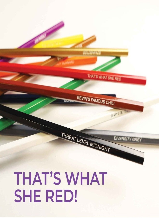 Pun Labs - The Office TV Show-Inspired Colored Pencil Set - 12 Parody Pencils for Fans - Foil-Stamped Quotes from The Office - Funny Humor Supplies - Assorted Colors | Ideal for Collectors & Artists - Image 5