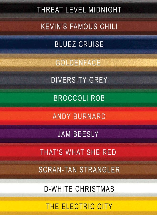 Pun Labs - The Office TV Show-Inspired Colored Pencil Set - 12 Parody Pencils for Fans - Foil-Stamped Quotes from The Office - Funny Humor Supplies - Assorted Colors | Ideal for Collectors & Artists - Image 2