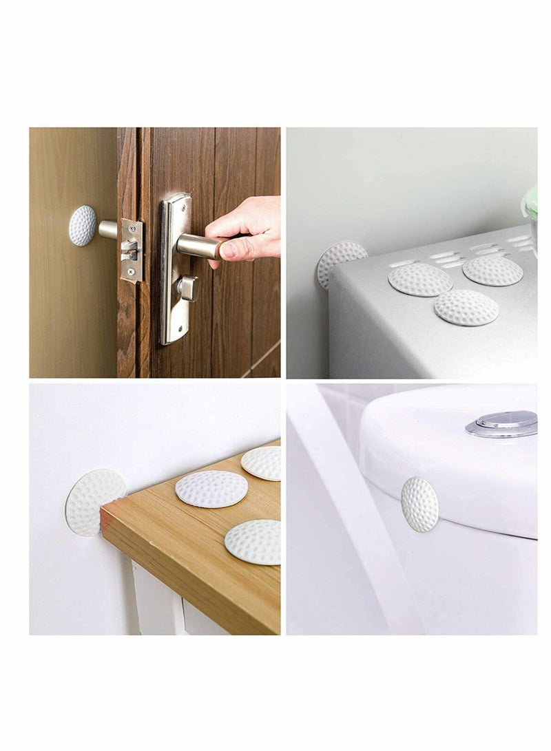 Self-Adhesive Door Handle Bumpers - 6 Pack Rubber Wall Protectors for Knobs, Furniture & Glass Tables, Crash Pads & Stoppers - Image 4