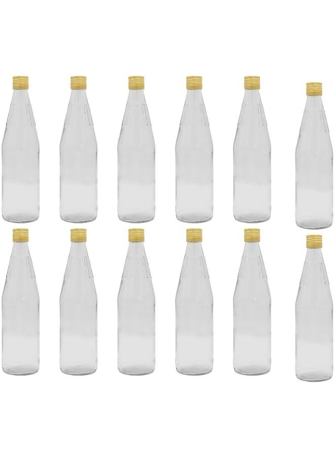 مجموعة قنينات غرش عسل زجاجية 12 حبة- حجم 500 جرام