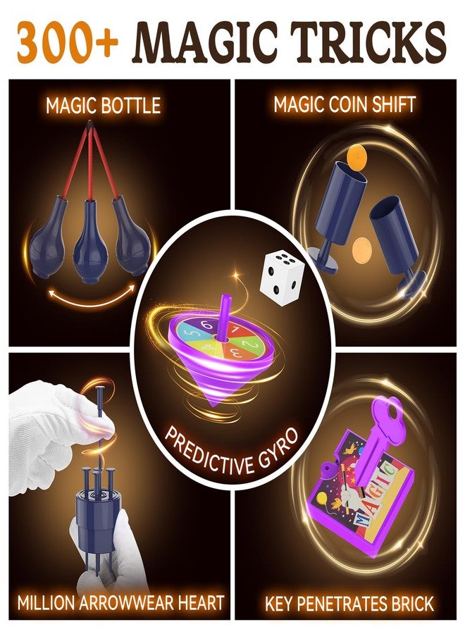 Nicella Magic Kit - 300+ Magic Tricks for Kids Age 6-8 8-10 10-12, Magic Set Magician Toy with Video Instructions for Kid Beginners - Christmas Halloween Birthday Gifts Toys for Boys Girls Kids - Image 4