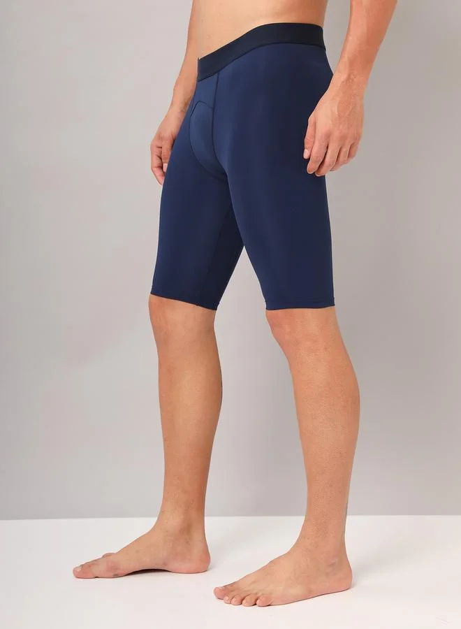 تكنوسبورت بنطال ضيق رياضي سادة بقصة سليم فت