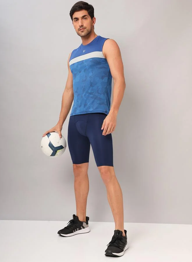 Technosport Technosport Men Solid Slim Fit Compression Tights