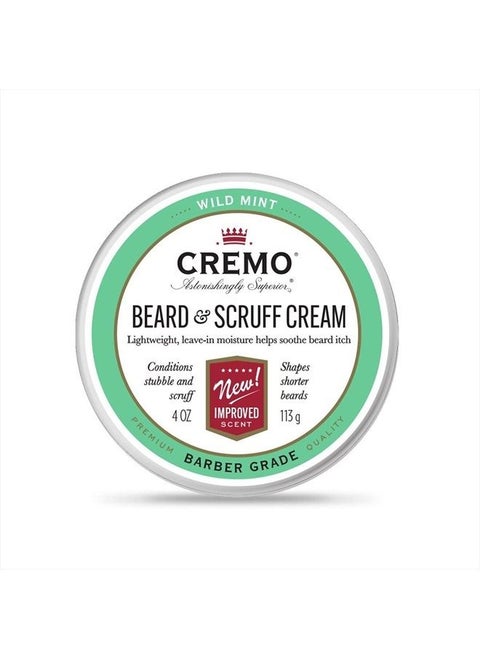 One-for-All Beard & Scruff Cream, Mint Blend, 4 Ounce (Pack of 2)
