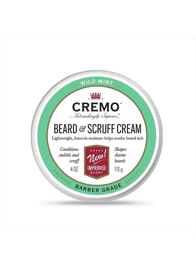 One-for-All Beard & Scruff Cream, Mint Blend, 4 Ounce (Pack of 2)