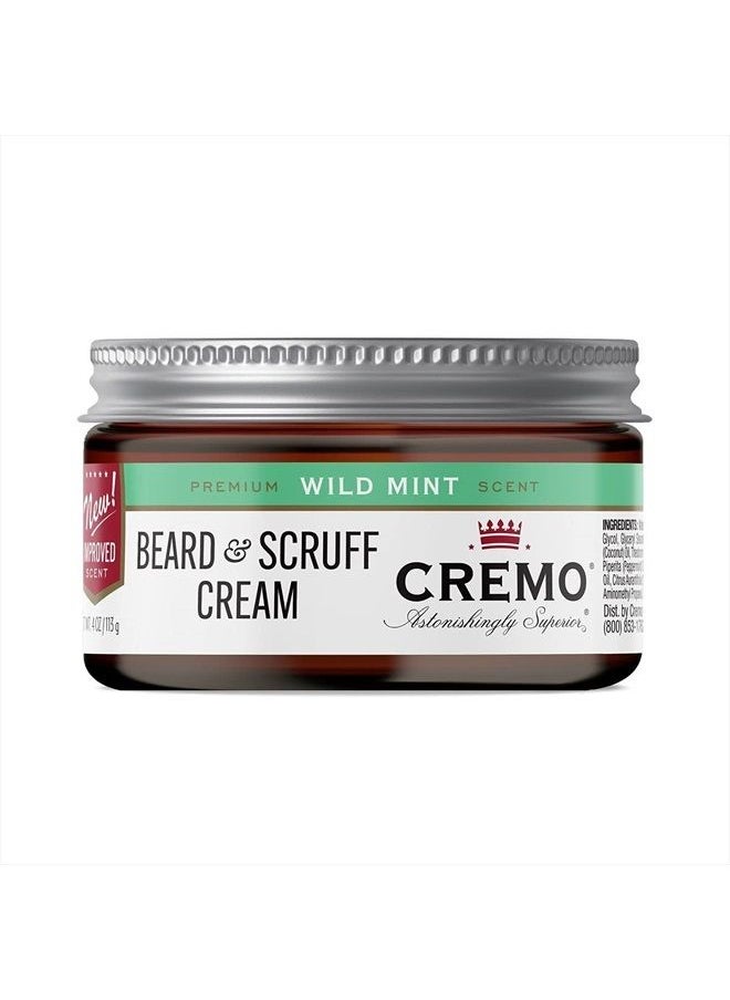 One-for-All Beard & Scruff Cream, Mint Blend, 4 Ounce (Pack of 2)