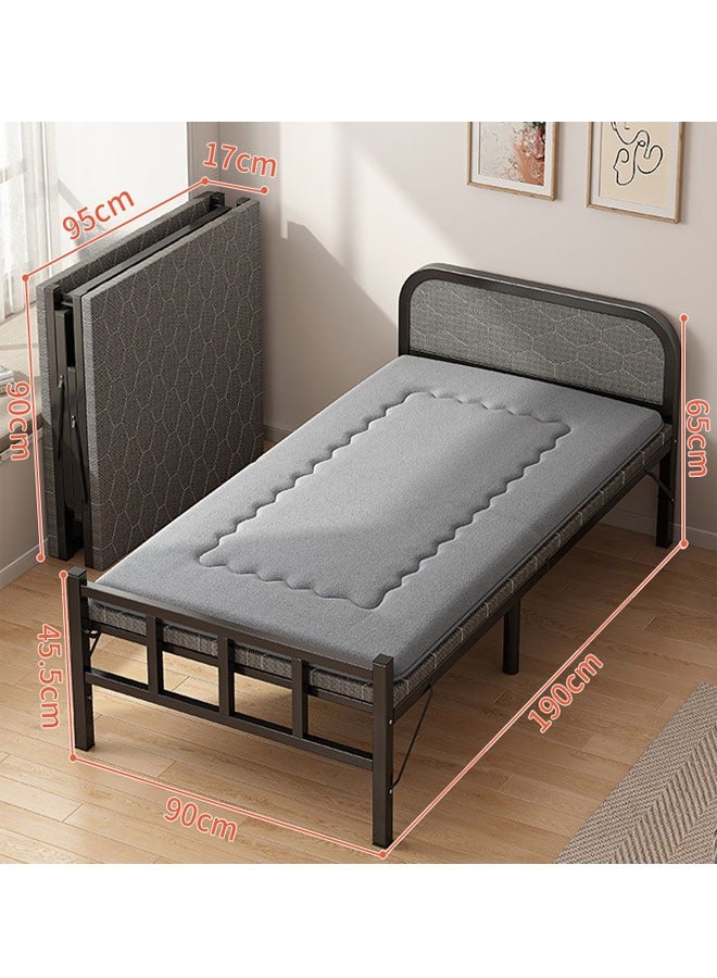 keke Portable Foldaway household Simple Bed companion with Lambwool Matress - Image 1