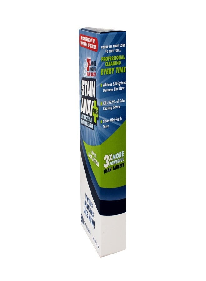 Stain-Away Stain Away Plus, Denture Cleanser, 80 Cleanings, 8.1 oz, 5-Minute Fast Action, 3X More Powerful (Pack of 6 - Image 4