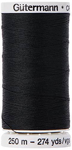 Gutermann Sew-All Thread, Polyester, Black, 250 m, 5.5x2.5x2.5 cm - Image 4