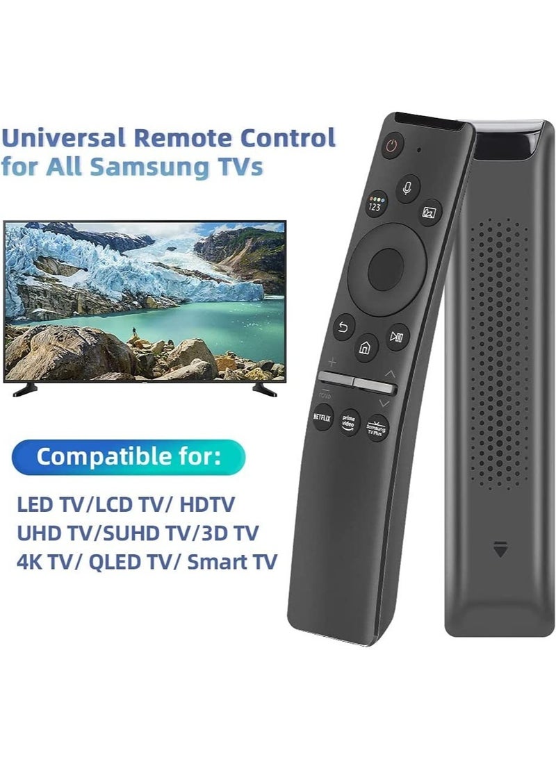 Universal Voice Remote Control for Samsung TV Remote All Samsung LED QLED UHD SUHD HDR LCD HDTV 4K 3D Curved Smart TVs, with Shortcut Buttons for Netflix, Prime Video - Image 2
