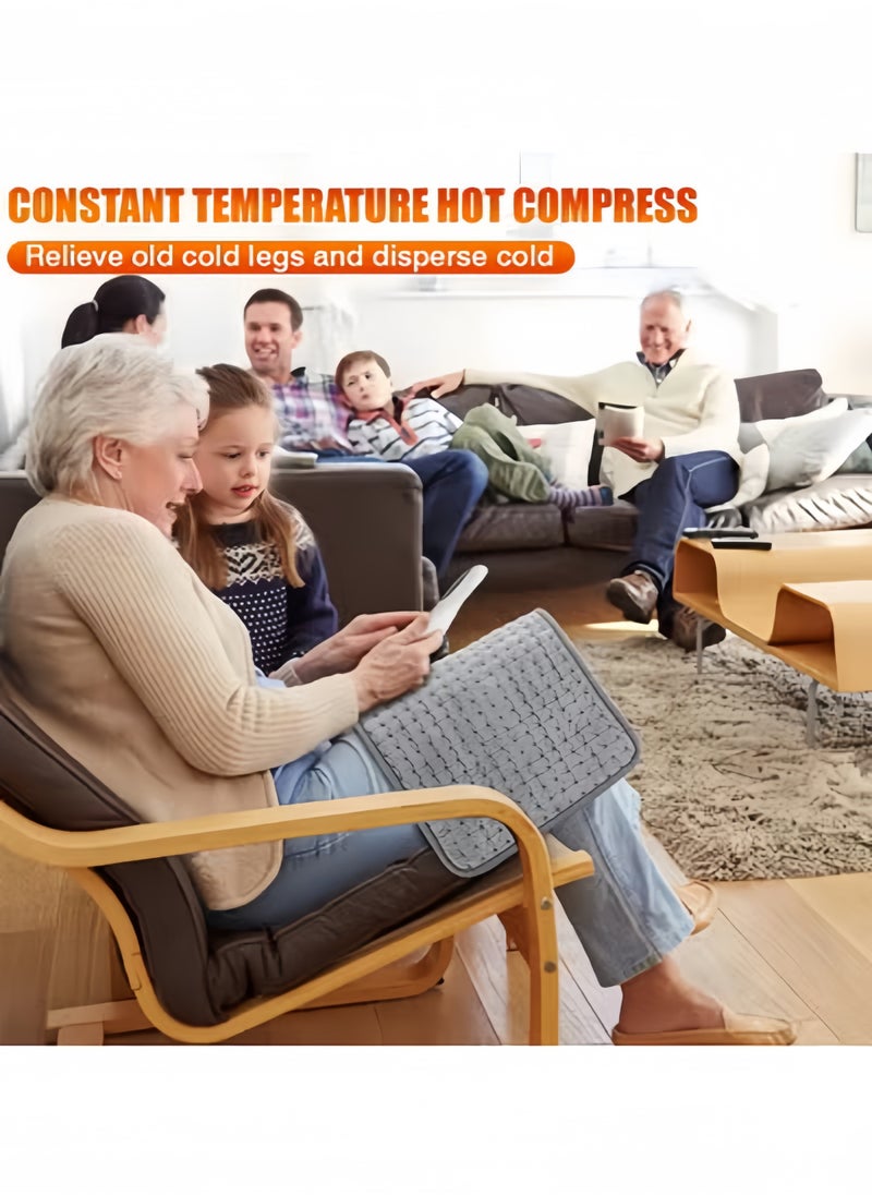 فوغماكس - تم تجهيز لوحة التسخين الخاصة بالعلاج الطبيعي في الكتف والرقبة والظهر مع لوحة تسخين محمولة خاصة بغسل آلية تلقائية لتخفيف الألم، تتميز بـ 10 إعدادات لدرجة الحرارة وثلاثة تصميمات مؤقت كمادات كهربائيه كمادة كهربائية ساخنة - Image 1