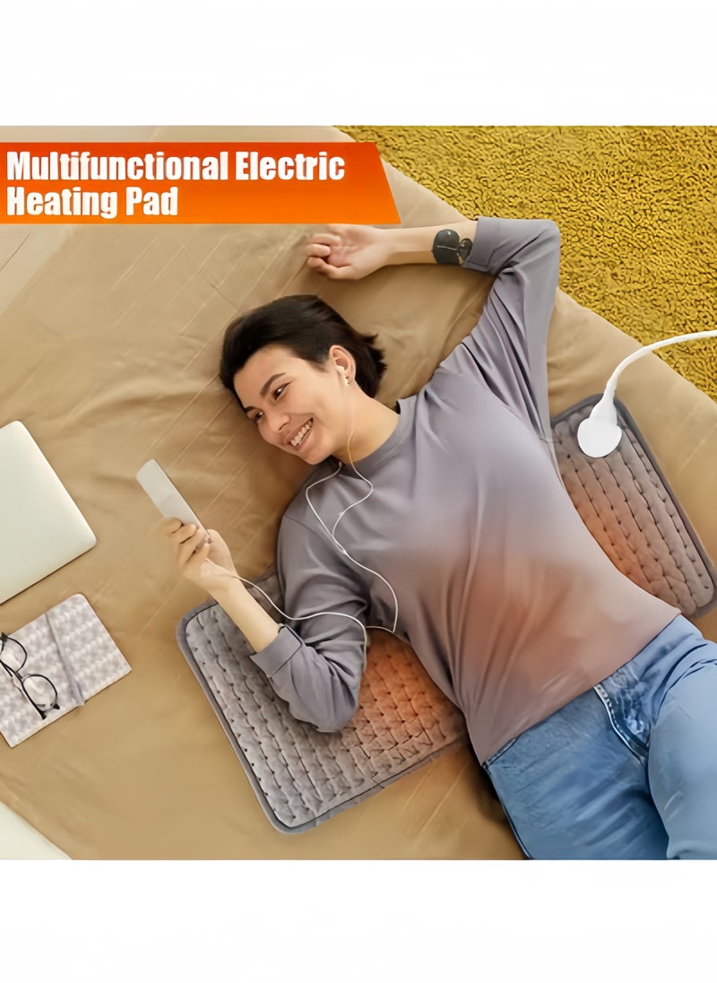 فوغماكس - تم تجهيز لوحة التسخين الخاصة بالعلاج الطبيعي في الكتف والرقبة والظهر مع لوحة تسخين محمولة خاصة بغسل آلية تلقائية لتخفيف الألم، تتميز بـ 10 إعدادات لدرجة الحرارة وثلاثة تصميمات مؤقت كمادات كهربائيه كمادة كهربائية ساخنة - Image 1