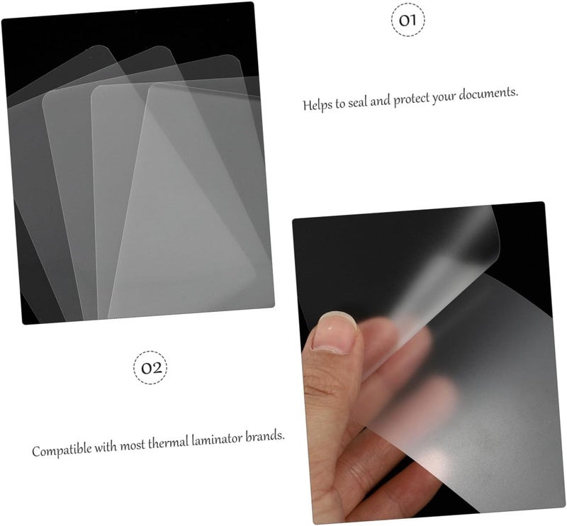 TEHAUX 400pcs Waterproof Thermal Laminating Film Sheets A4 Size Plastic Protective Pouches for Photos and Documents Easy to Use Laminating Sheets for Home and Office - Image 3