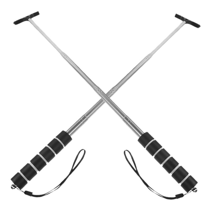 2Pcs Telescopic Car Mirror Wiper Squeegee Cleaner Comfortable Grip Durable Material - Image 2