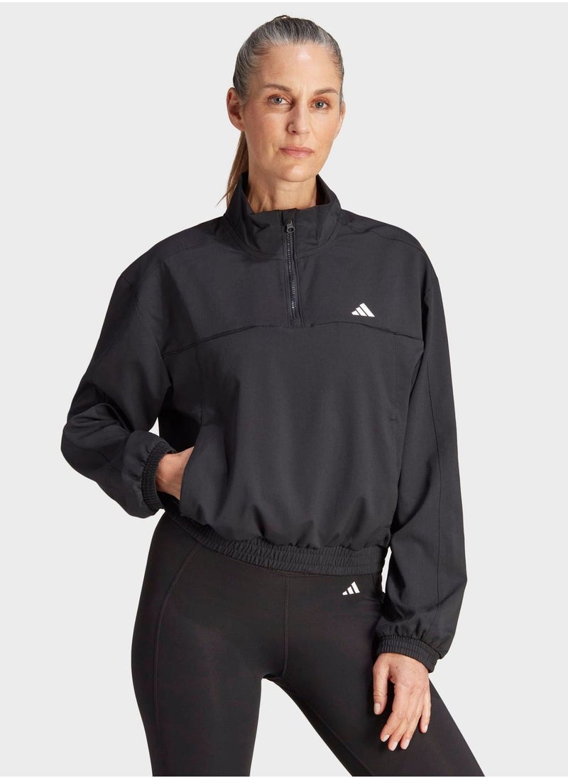 AEROREADY Train Essentials Woven Quarter-Zip Track Jacket - pzsku/Z80FBDA8874E104AACE63Z/45/_/1730016991/e0af539e-3184-4d93-8128-50493b62b511