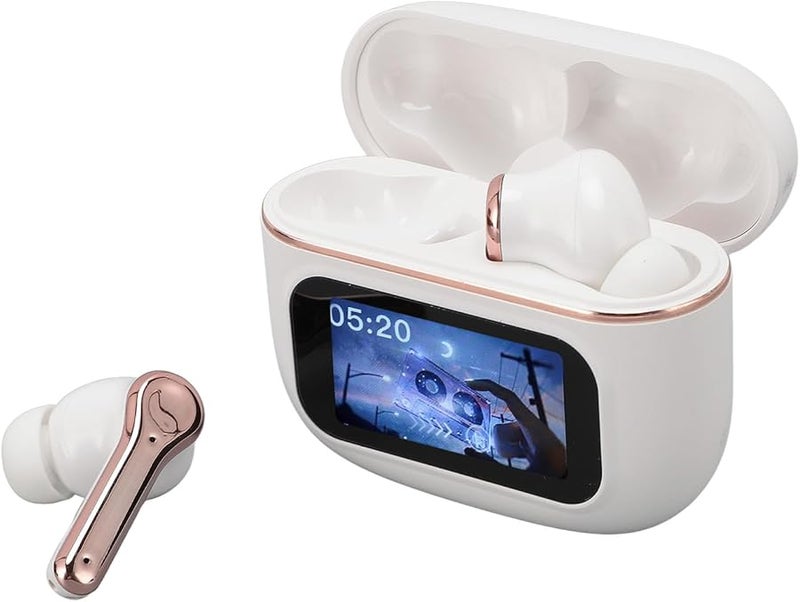 ANC Noise Cancelling Wireless Earphones with LCD Touch Display EQ Control 4.5 Hours Playtime Black - Image 5