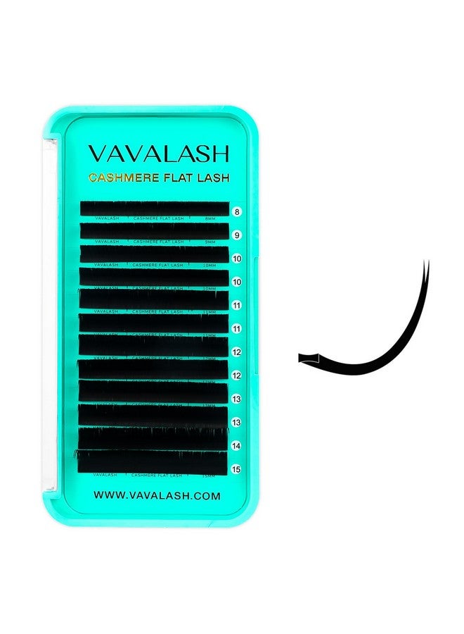 فافالاش رموش VAVALASH المسطحة من الكشمير الصناعي من فرو المنك مقاس 0.15 مم، 0.2 مم، تجعيدات CD، 6-17 مم، وصلات رموش كلاسيكية ناعمة وخفيفة الوزن، أطراف متفرقة غير لامعة، وصلات رموش طبيعية للاستخدام الاحترافي في الصالونات (0.15-CC-8-15 مم) - Image 1