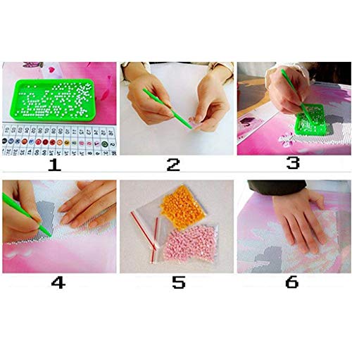 DIAMOND CRAFTZ 5D Diamond Painting Kit, 12x16inch Diamond Painting Kit for Adults & Kids, Very Suitable for Home Leisure and Wall Decoration, Gift for Kids and Adults (Birds with Flowers) - Image 4
