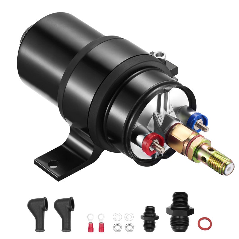 SPBREW 405 LPH Inline Fuel Pump, 12V High Pressure Fuel Pump with 60mm Bracket Clamp, OEM Replacement for 0580254044 - Image 1