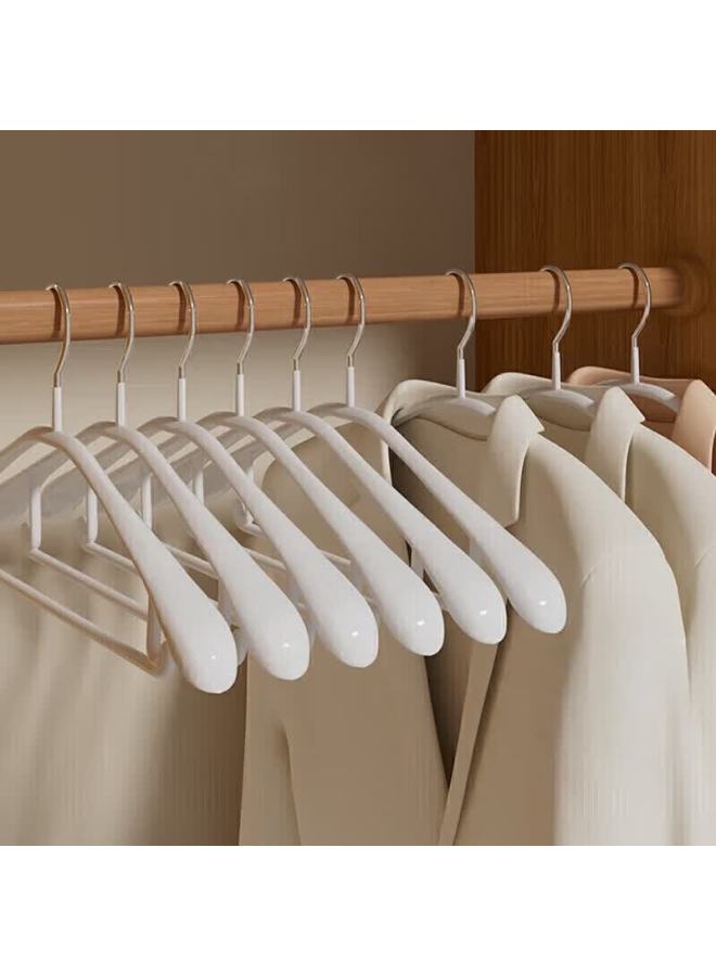 Star Square Xingfang Wide Shoulder Non-slip Plastic Coated Clothes Hangers, 10-pack - Image 1