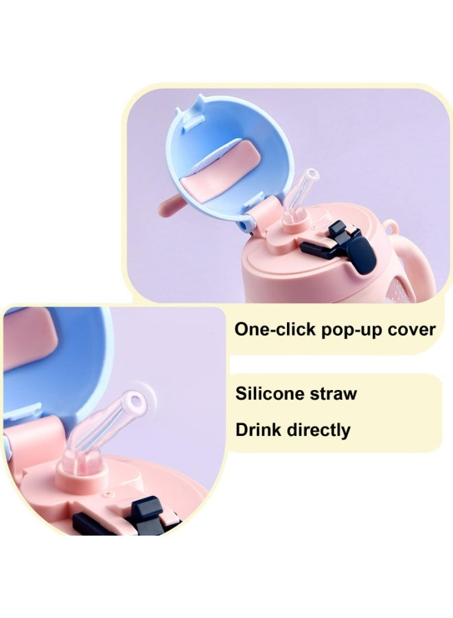 كوب تدريب الأطفال الصغار بماصة ومقابض - آمن، مقاوم للسقوط، وسهل التنظيف - 350 مللى - Image 4