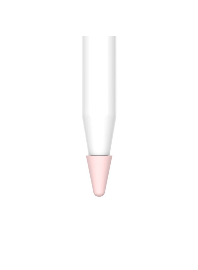 Apple Pen Tip Cover For Apple Pencil Pen Tip Silicone Protective Cover Stylus Non-slip Wear-resistant Pen Tip Shell-Color:Light Pink-(one Nude, Bulk, No Opp Bag)-Applicable Model:apple Pencil1/2 Universal Pen Case - Image 1
