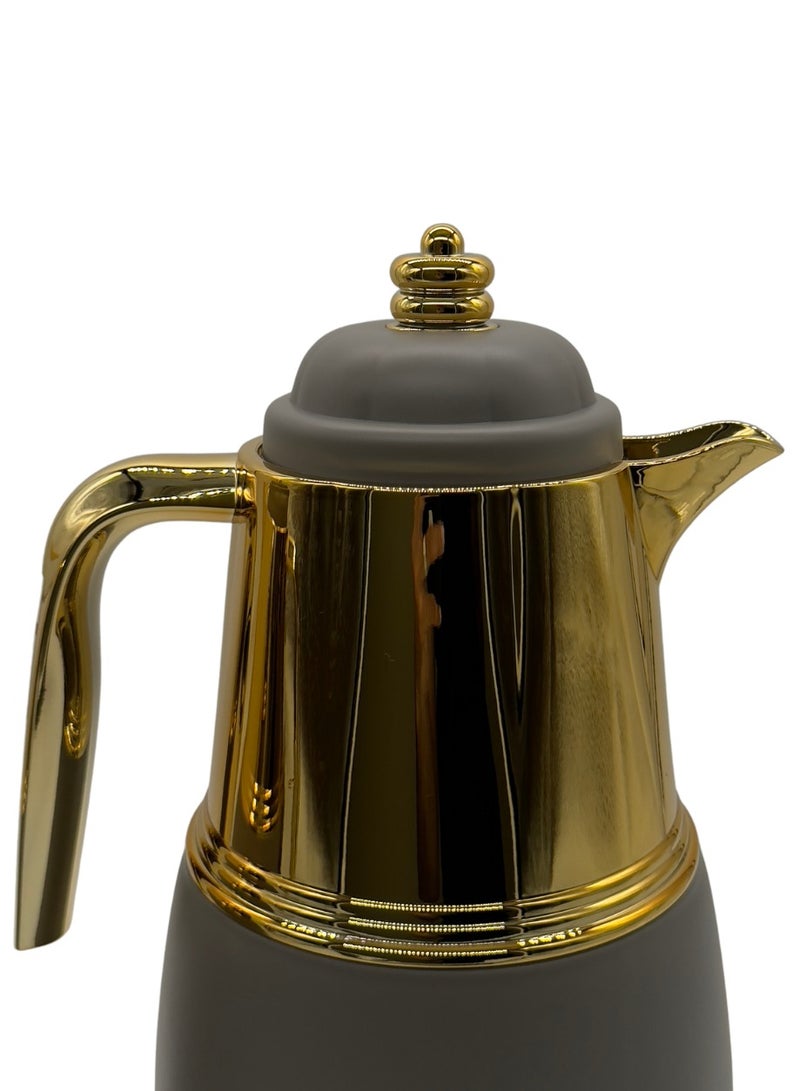 AL-GANNAS 2 Peice Thermos Set for Tea & Coffee | 1L & 0.7L | High-Quality with 2-Year Heat Retention Warranty | Elegant New Design - Image 3