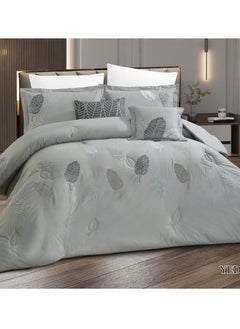 hours comforter set with soft silky fabric 100% cotton and a modern and distinctive pattern that satisfies all tastes 8 pieces king size