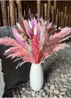 Generic Pink Pampas Grass Bouquet , Blush Dried Pampas Grass Decor, Dried Flower Bouquet for a Vase, and Flower Arrangement for Boho Home Wedding Decoration  - Image 2