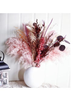 Generic Pink Pampas Grass Bouquet , Blush Dried Pampas Grass Decor, Dried Flower Bouquet for a Vase, and Flower Arrangement for Boho Home Wedding Decoration  - Image 5