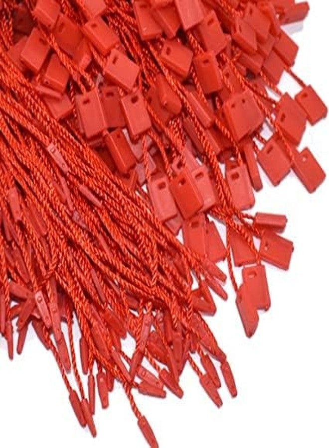 GREENGROW 1000 Pcs 7 Inch Nylon Hang Tag String for Clothes Gift Bags Price Tags Shoes Snap Lock Pin Loop Fastener Hook Ties Tag Rope for Belts Pocket Squares Luggage Garments Label (Red) - Image 2