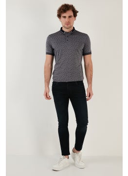 Buratti Cotton Blended Patterned Slim Fit Polo T Shirt Men's Polo T Shirt 646B3280  - Image 3
