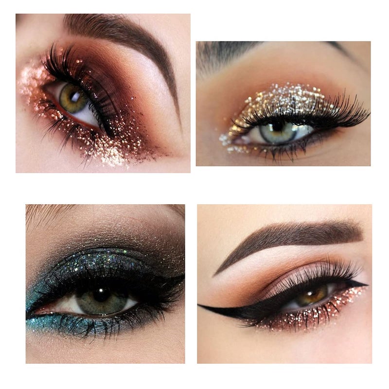 VERONNI Pro 35 Color Glitter Shimmer Eyeshadow Makeup Palette Pigment Stage Make Up Eye Shadow Plattet (35 Glitter) - Image 3