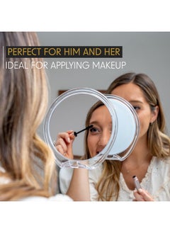 Luxo Luxo Shaving Mirror, Shower Mirror with a Razor Holder for Shaving with Powerful Suction Cup - Shatterproof Anti Fog Mirror for Shower (Clear)  - Image 3