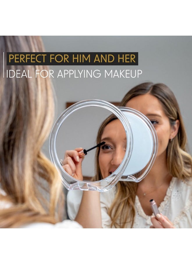 Luxo - Luxo Shaving Mirror, Shower Mirror with a Razor Holder for Shaving with Powerful Suction Cup - Shatterproof Anti Fog Mirror for Shower (Clear) - Image 1