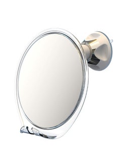 Luxo Luxo Shaving Mirror, Shower Mirror with a Razor Holder for Shaving with Powerful Suction Cup - Shatterproof Anti Fog Mirror for Shower (Clear)  - Image 1
