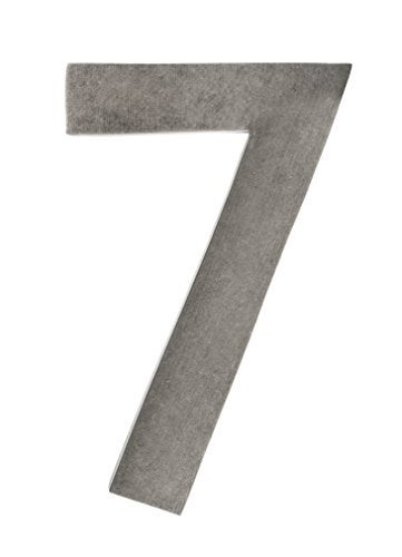 Architectural Mailboxes 3585APA-7 5 inch Solid Brass Floating House Number, Antique Pewter - Image 2