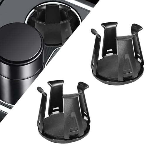 Eponcia Car Cup Holder Expander 2PCS Cup Holder Insert Adapter for Car Adjustable Automotive Slim Can Cupholder Expander for Fixing Beverage Bottle Water Cups Adhesive Energy Drink Storage Rack - Image 1